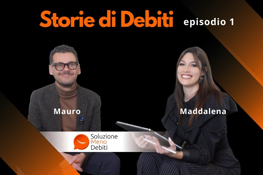 Mauro e Maddalena nel primo episodio di Storie di Debiti di Soluzione Meno Debiti.